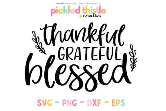 Download Thankful, Grateful, Blessed Fall SVG Cut - Fall svg Collection