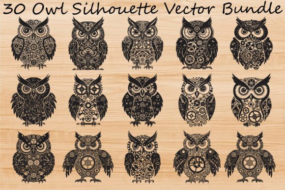 Download Owl Silhouette Vector Bundle - Silhouette vector bundle Collection